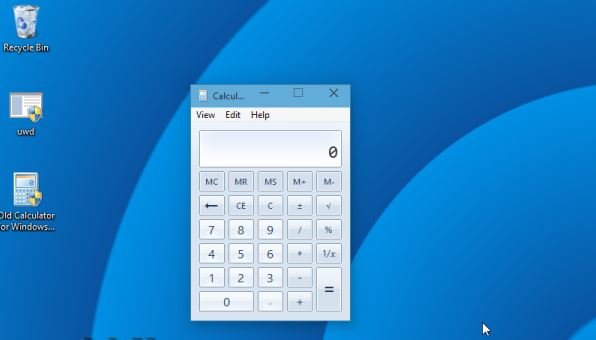 Windows 10 alter Taschenrechner