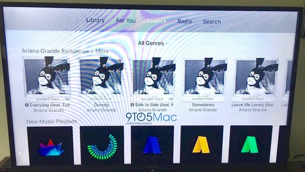 Apple TV zeigte kurze Zeit Änderungen für Apple-Music-Oberfläche