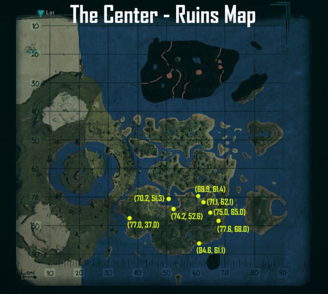 Ark Center Spawn Map