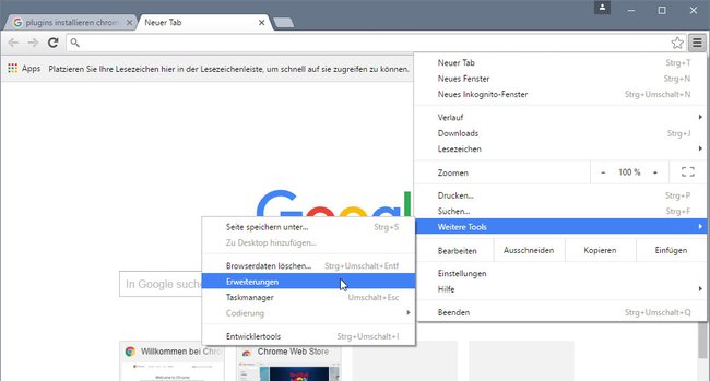 Chrome: So lasst ihr euch die Plugins anzeigen.