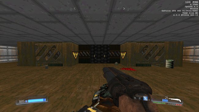 So sieht ein Stück der Retro-Karte aus Doom aus. (Quelle: Steam-User Concargle: Uprising)