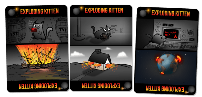 Exploding Kittens Karten