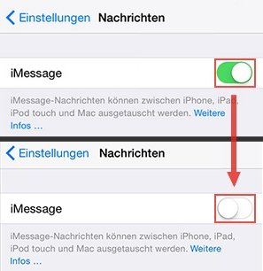 iMessage deaktivieren iPhone