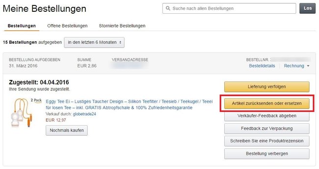 Amazon: Meine Bestellungen einsehen, verfolgen und zurücksenden