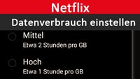 Netflix: Wie hoch ist der Datenverbrauch? Wie stelle ich das ein?