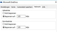 OneDrive: Upload- & Download-Rate einstellen – So geht's