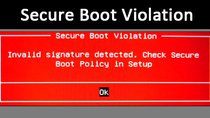 Secure Boot Violation – Ursache und Fehler-Lösung