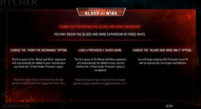 the-witcher-3-blood-and-wine-dlc-starten