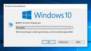 Windows 10: Benutzer abmelden – so geht's