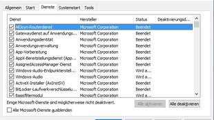 Windows 10: Unnötige Dienste deaktivieren – so geht's