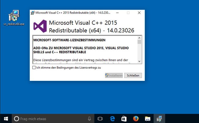 Windows 10: Installiert Microsoft Visual C++ Redistributable, um die Datei VCRUNTIME140.dll zu bekommen. Bild: GIGA