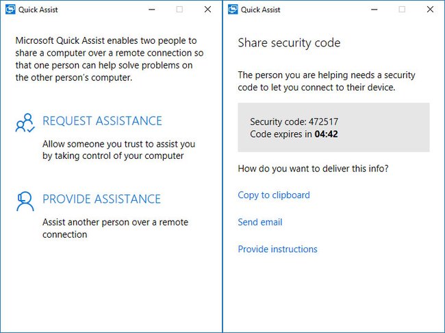 Mit Quick Assist könnt ihr ohne TeamViewer eine Fernwartung durchführen.