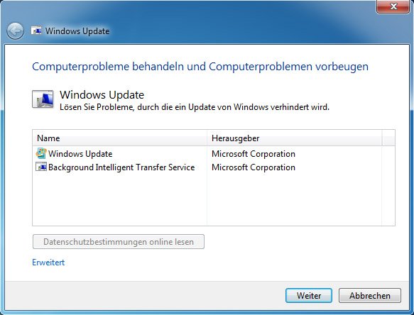 Mit dem Fix-It von Microsoft könnt ihr den Update-Fehler beheben.