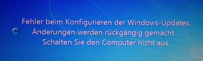 Fehler beim Konfigurieren der Windows Updates. Updates werden nicht installiert.