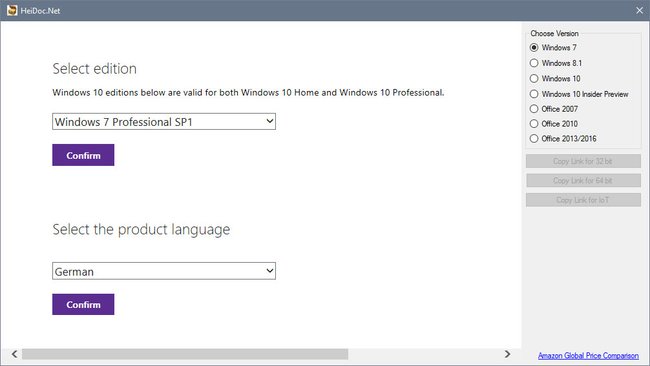 Das Microsoft Windows and Office ISO Download Tool lädt sämtliche ISO-Dateien nerv-frei herunter.