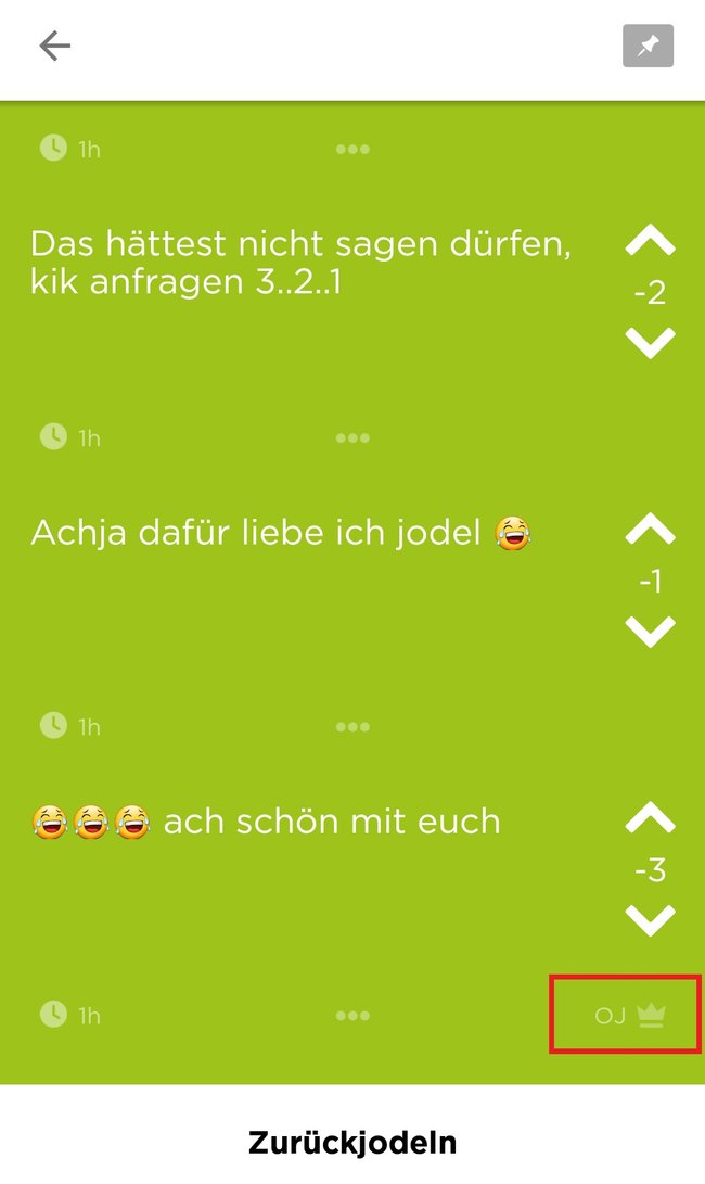 OJ in Jodel