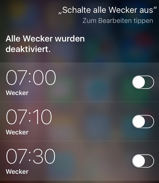 Siri-wecker-ausschalten