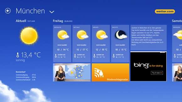 Wetter.com Wetter App Windows 10