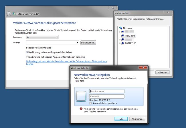 Windows: So erstellt ihr ein Netzlaufwerk, um auf das Fritzbox-NAS zuzugreifen.