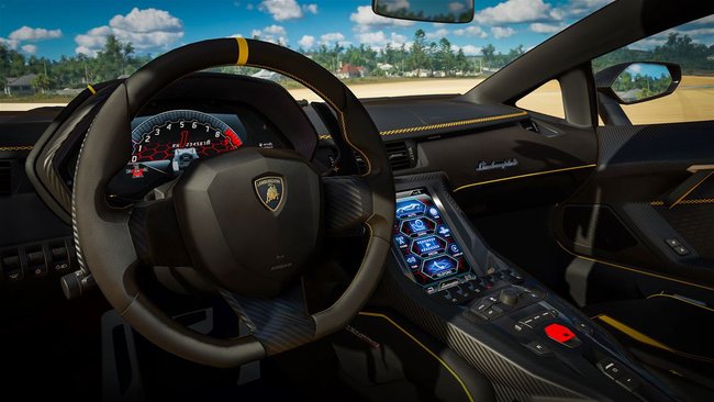 Forza Horizon 3: Jedes Fahrzeug verfügt über eine detaillierte Cockpit-Ansicht.