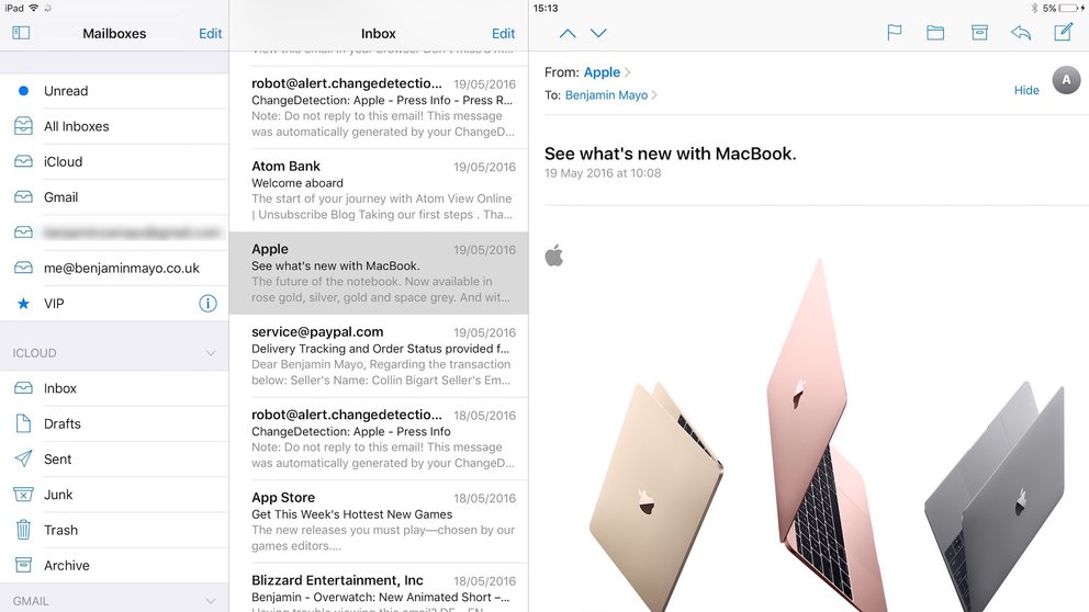 iOS 10 Großes iPad Pro bekommt Dreiteilung für Mail und Notizen
