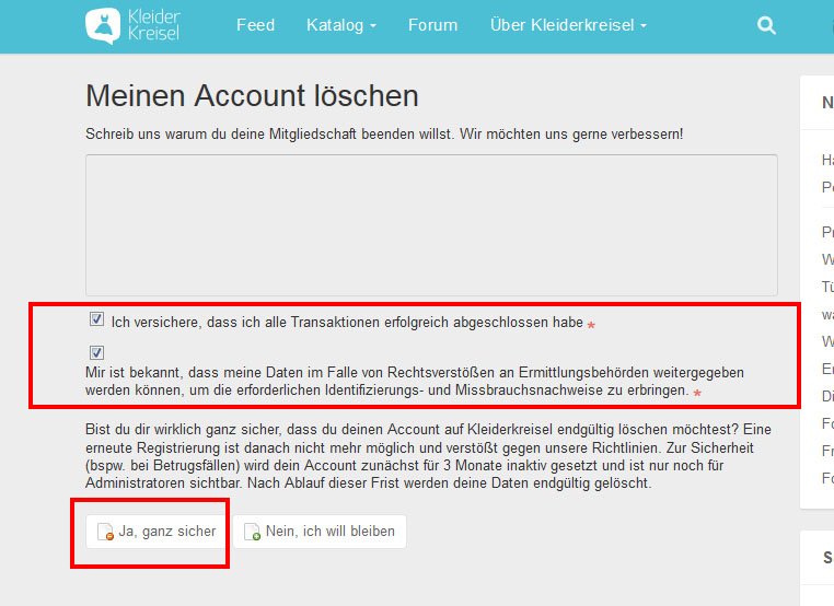 Kleiderkreisel Account Loschen So Geht S 