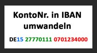 Kontonummer in IBAN umwandeln – so geht's