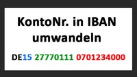 Kontonummer in IBAN umwandeln – so geht's