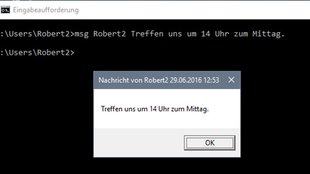 Net send in Windows 7, 10 – so geht's