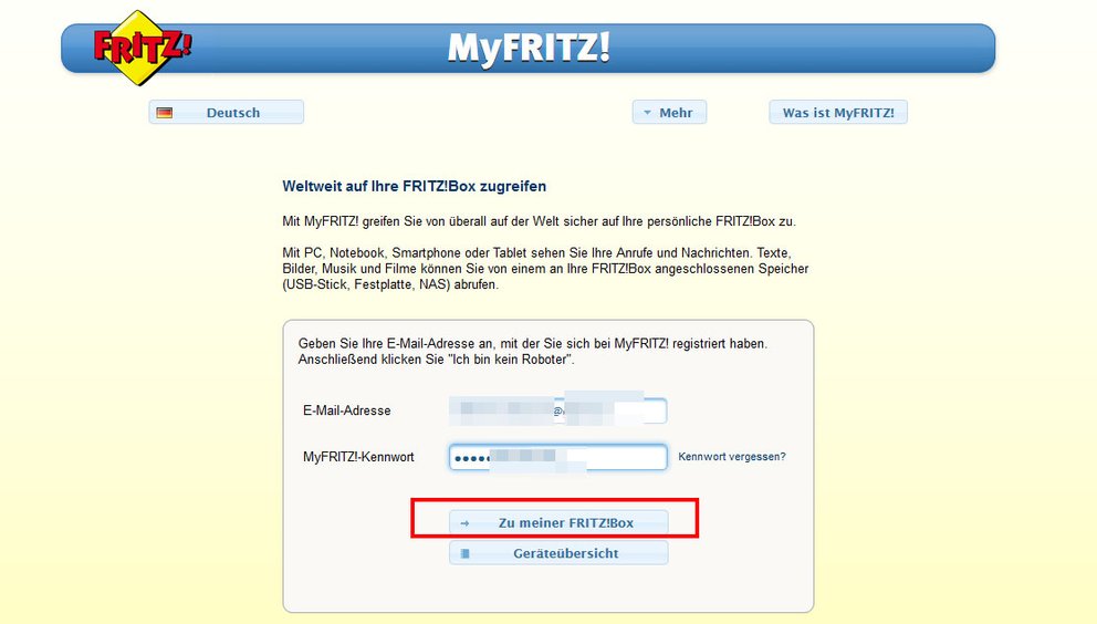 MyfritzKonto einrichten und löschen so geht's