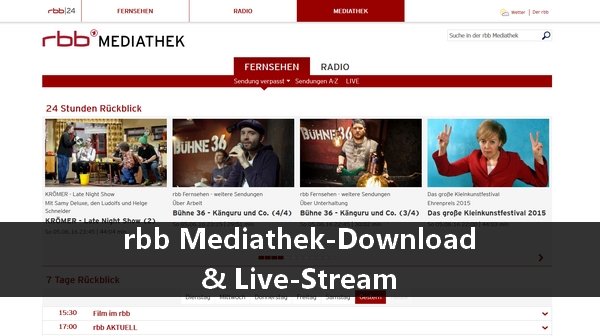 rbb mediathek download live streams