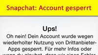 Snapchat Locked: Account gesperrt – so kommt ihr wieder rein!