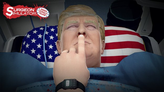 In diesem Spiel könnt ihr Donald Trump operieren
