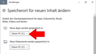 Windows 10: Speicherort von Apps ändern – so geht's