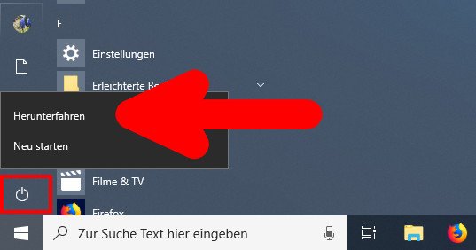 Windows 10 herunterfahren – so geht's schneller