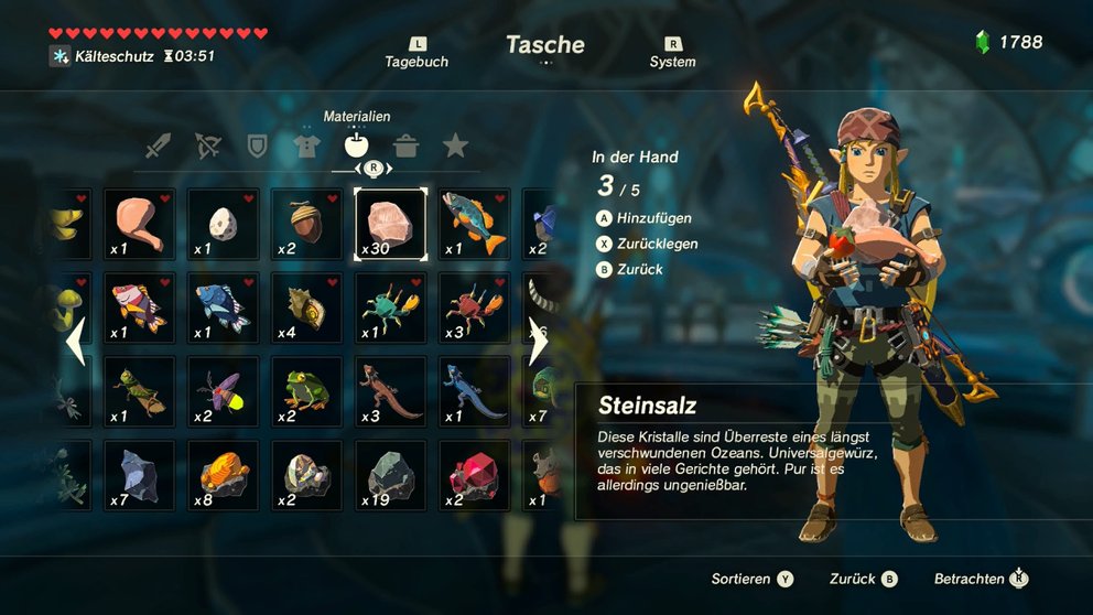 Zelda Breath Of The Wild Alle Rezepte Mit Effekten Und Zutaten Zum