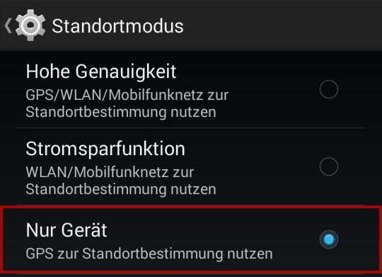 Fake GPS Standortmodus Nur Gerät