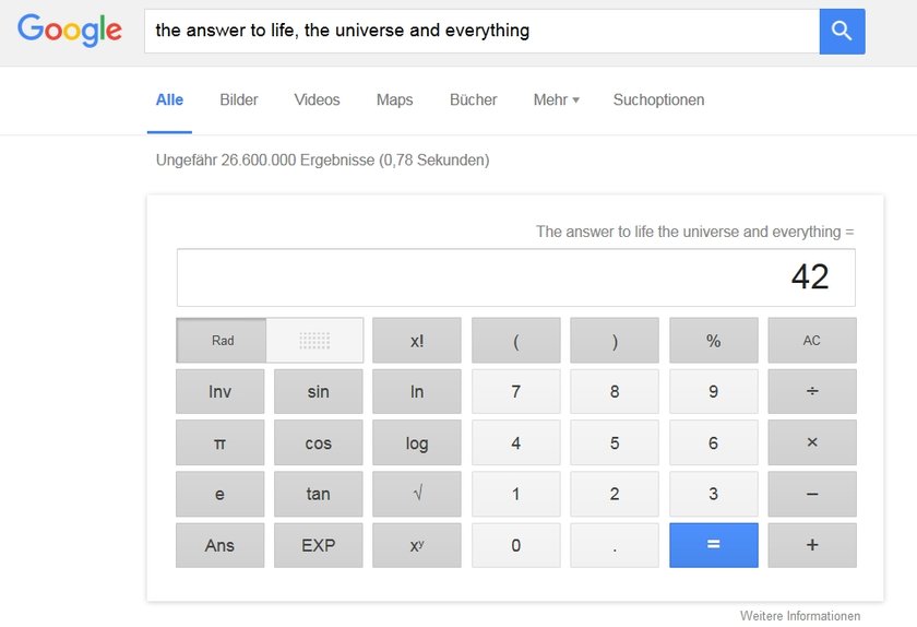 Google Easter-Egg 42