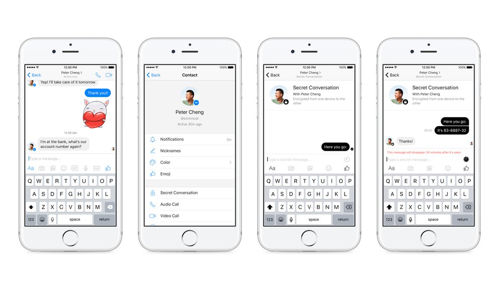 Facebook testet Messenger mit „geheimen Unterhaltungen”