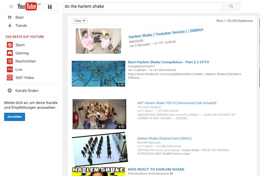 YouTube Easter-Egg Harlem-Shake