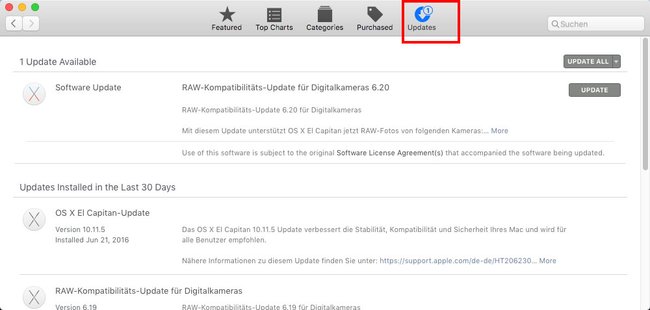 Im App Store könnt ihr Safari aktualisieren.