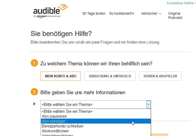 audible-kuendigen-formular