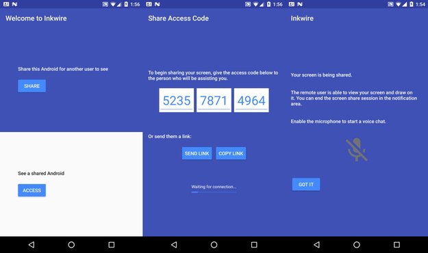 Inkwire: Neue App ermöglicht Screen-Sharing von Android zu Android