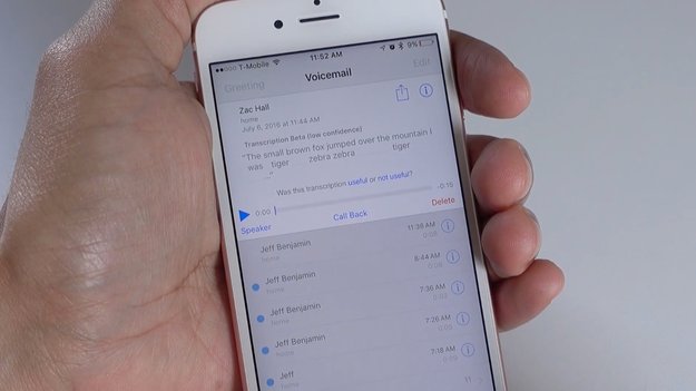 Mailbox-Nachrichten als Text anzeigen: So funktioniert „Voicemail Transcription“ im iOS 10