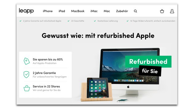 iPhone, iPad und Mac refurbished kaufen: Was man bei Leapp beachten muss