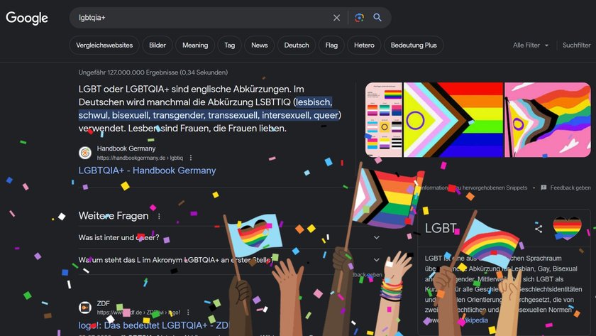 lgbtqia+ google easteregg