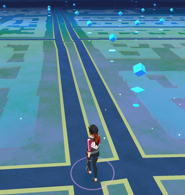 Auch am Abend (ab 19 Uhr) sind PokéStops auf eurer Karte verzeichnet.