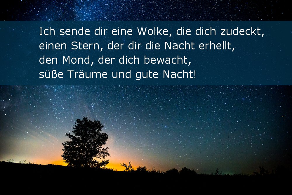 Zitate nacht Gute Nacht