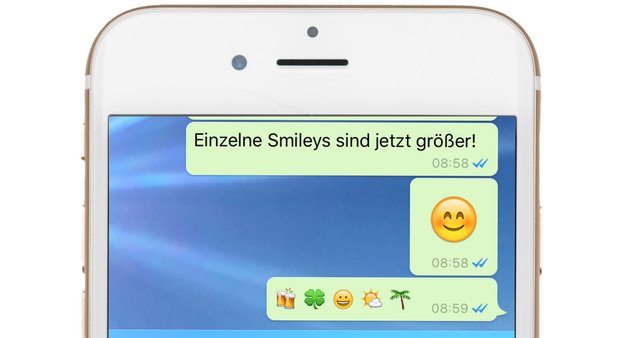 WhatsApp-Update: Ein erster, kleiner Schritt Richtung iMessage von iOS 10