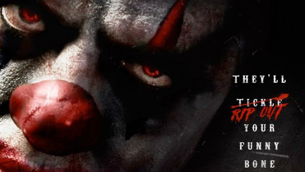 Im fiesen Trailer zu Clowntown zeigen teuflische Clowns ihr böses Gesicht!